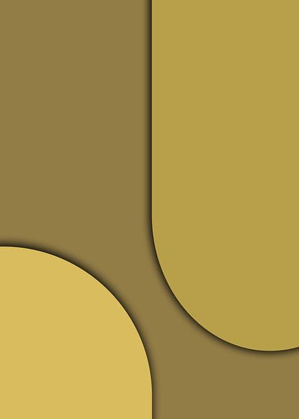Peace Gold Yellow by Mad Dog Art