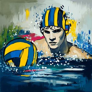 Der Wasserball-Krieger in seiner ganzen Stärke