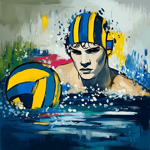 The Water Polo Warrior in all his'n Strength
