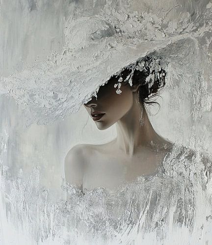 Dame mit weißem Hut