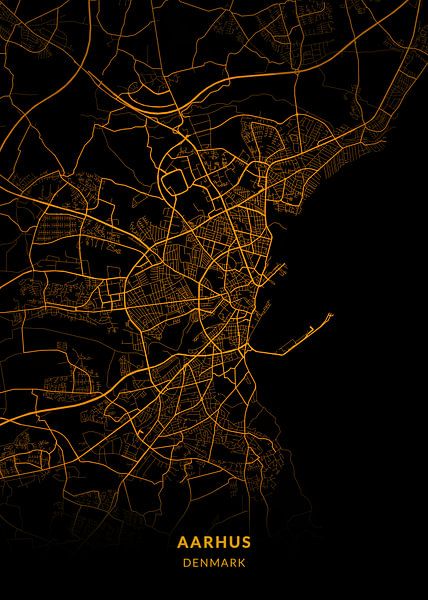 Aarhus City Map by Kenda Maruyama