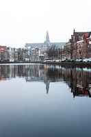Spaarne Haarlem met zicht op de Grote Bavo