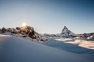 Matterhorn, Zwitserland vlak voor zonsondergang van Judith Noorlandt thumbnail