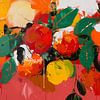 Fruits abstraits colorés sur Lauren Wilde