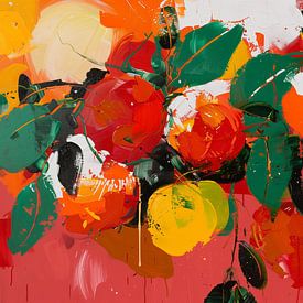 Colourful abstract fruit by Lauren Wilde