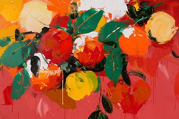 Colourful abstract fruit