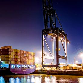 Panorama van de havens van Antwerpen van 2BHAPPY4EVER.com photography & digital art