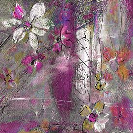 flowers journey  mit Pink von Claudia Gründler