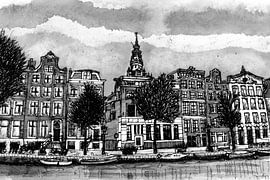 Kloveniersburgwal Zuiderkerk Amsterdam Netherlands by Hendrik-Jan Kornelis