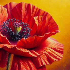 Die rote Klatschmohn-Königin von Sabine Wagner