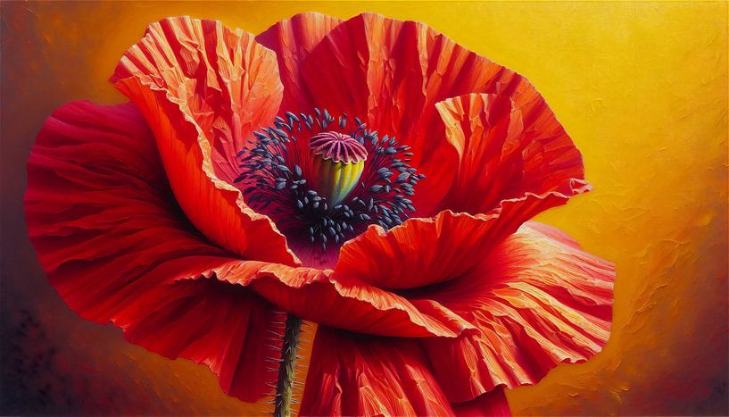 The red poppy queen by Sabine Wagner