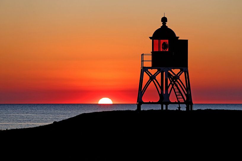 Vuurtoren ondergaande zon Stavoren von Wybrich Warns