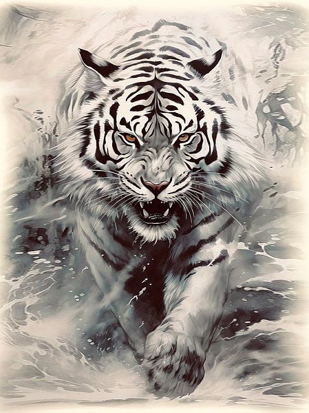 White Tiger by Yoga Pranata