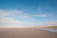 Plage de Terschelling sous un ciel bleu