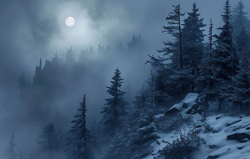 Winterlandschaft von fernlichtsicht