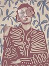 Ancient wisdom | portret collage | vrouw | (gezien bij vtwonen) van Renske thumbnail