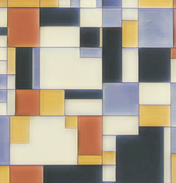 Géométrie Mondrian 1.0 par Niek Traas