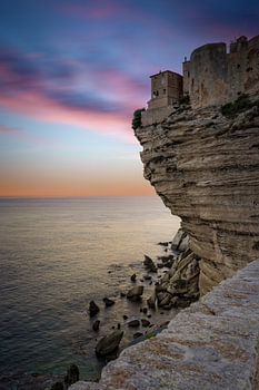 Die Häuser von Bonifacio hoch oben auf den Klippen