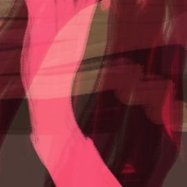 Kleurrijke moderne abstracte kunst in neon- en pastelkleuren nr. 6 van Dina Dankers