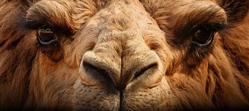 Regard du chameau de la Terre | Gros plan sur le chameau sur Tableaux ARTEO