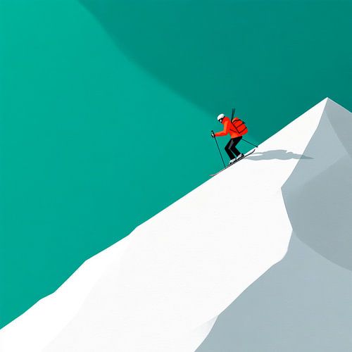 Skifahren im Hochgebirge