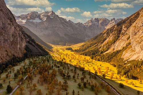 Gouden herfst in de Karwendel ? hier bij "Großer Ahornboden"