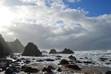 Rocks in the sea by Eline