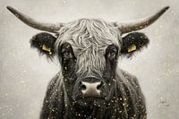 Scottish highlander with gold