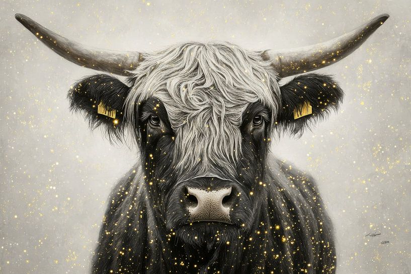 Scottish highlander with gold by Deco item