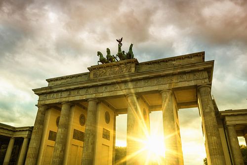 Sunset at the Brandenburg Gate