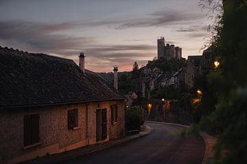 Sonnenuntergang in Najac, Frankreich von Sander van der Veen