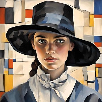 Young Amish woman by Gert-Jan Siesling