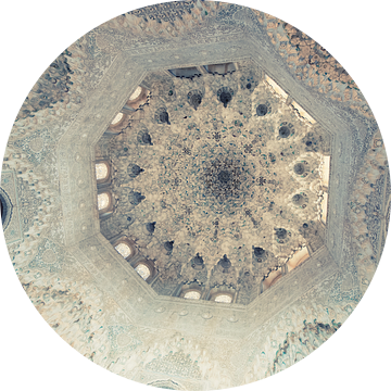 Islamitische gravures en arabische architectuur