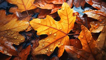 Herfstbladeren op de grond van Animaflora PicsStock