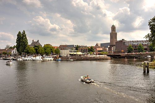 Stadsfront Zwolle in de zomer