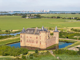 Das Muiderslot zwischen Wasser und Wiesen von Thomas Röell