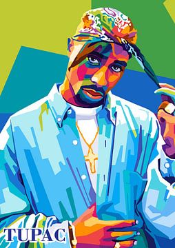 Tupac Shakur Pop Kunst von Noval Purnama