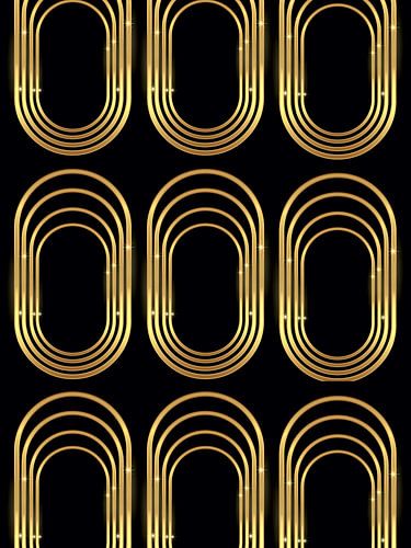 Gouden Balans Art Deco Geometrie