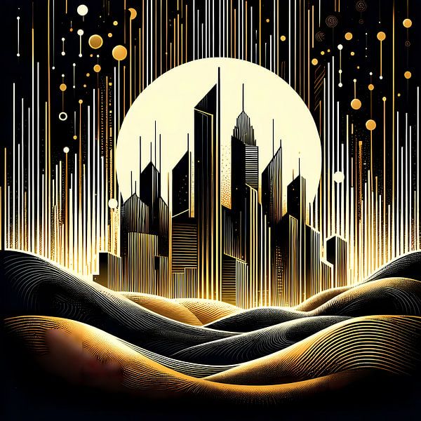 Mondlicht Stadt von ButterflyPix