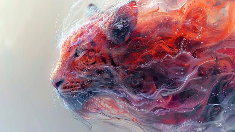 alcohol ink - tiger by Gelissen Artworks