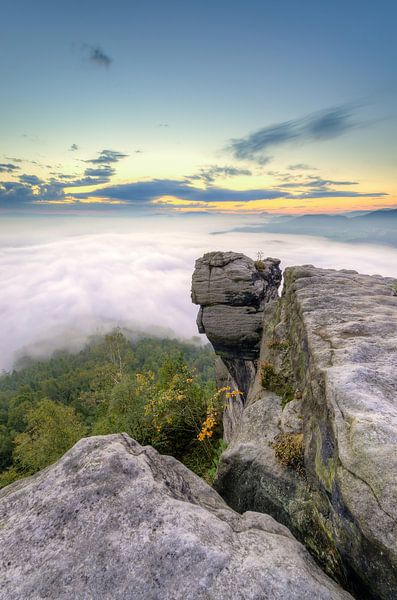 On Lilienstein in Saxon Switzerland van Michael Valjak