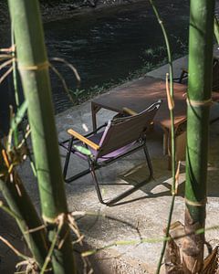 Ein Ort der Ruhe am Wasser – minimalistische Wanddekoration