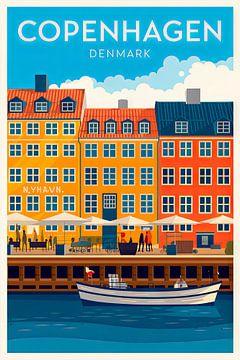 Copenhague, Danemark. sur Poster Art Shop