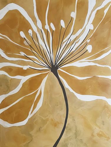 Bloem in Gouden Harmonie