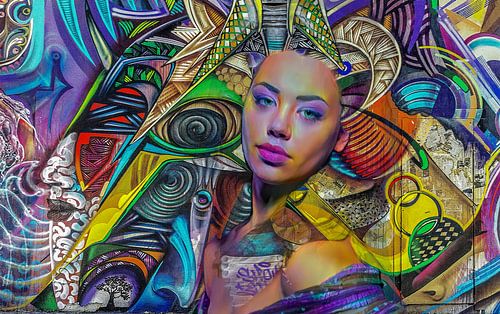 Street art urban Girl