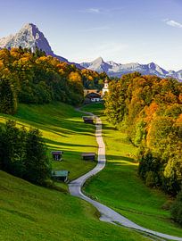 Wamberg - St. Anna im Herbst von Michael Blankennagel