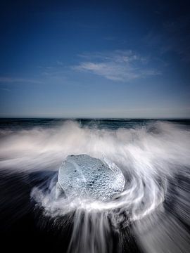 Diamond Beach, IJsland van Eddy Westdijk