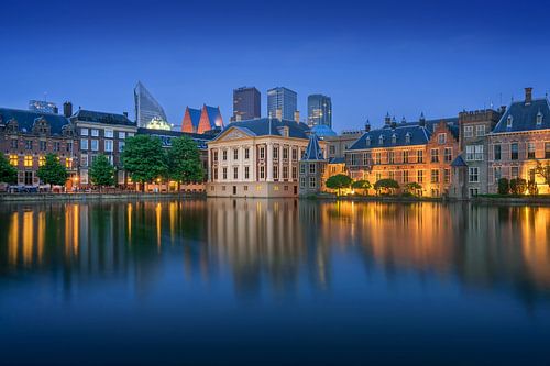 Hofvijver Blue Hour by Martin Podt