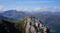 Bergtop in Axamer Lizum, Axams (Tirol, Oostenrijk)