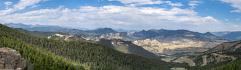 Beartooth Mountains-Panorama, Yellowstone-Nationalpark, USA